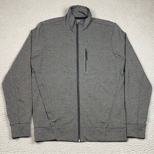 Mack Weldon Atlas Jacket Men's Size M Gray Full Zip Performance Stretch Medium